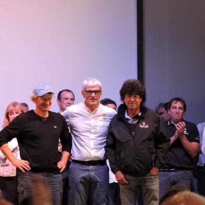 Philippe Poupon, Vincent Riou et Jean Le Cam